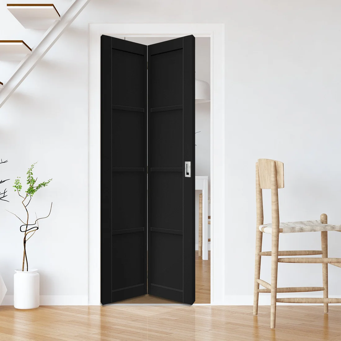 Black Internal Folding Door